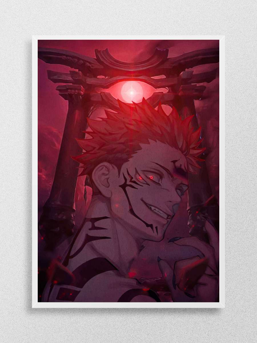 Sukuna Jujutsu Kaisen Anime Poster Çerçevesiz Yüksek Kalite Anime Duvar Poster