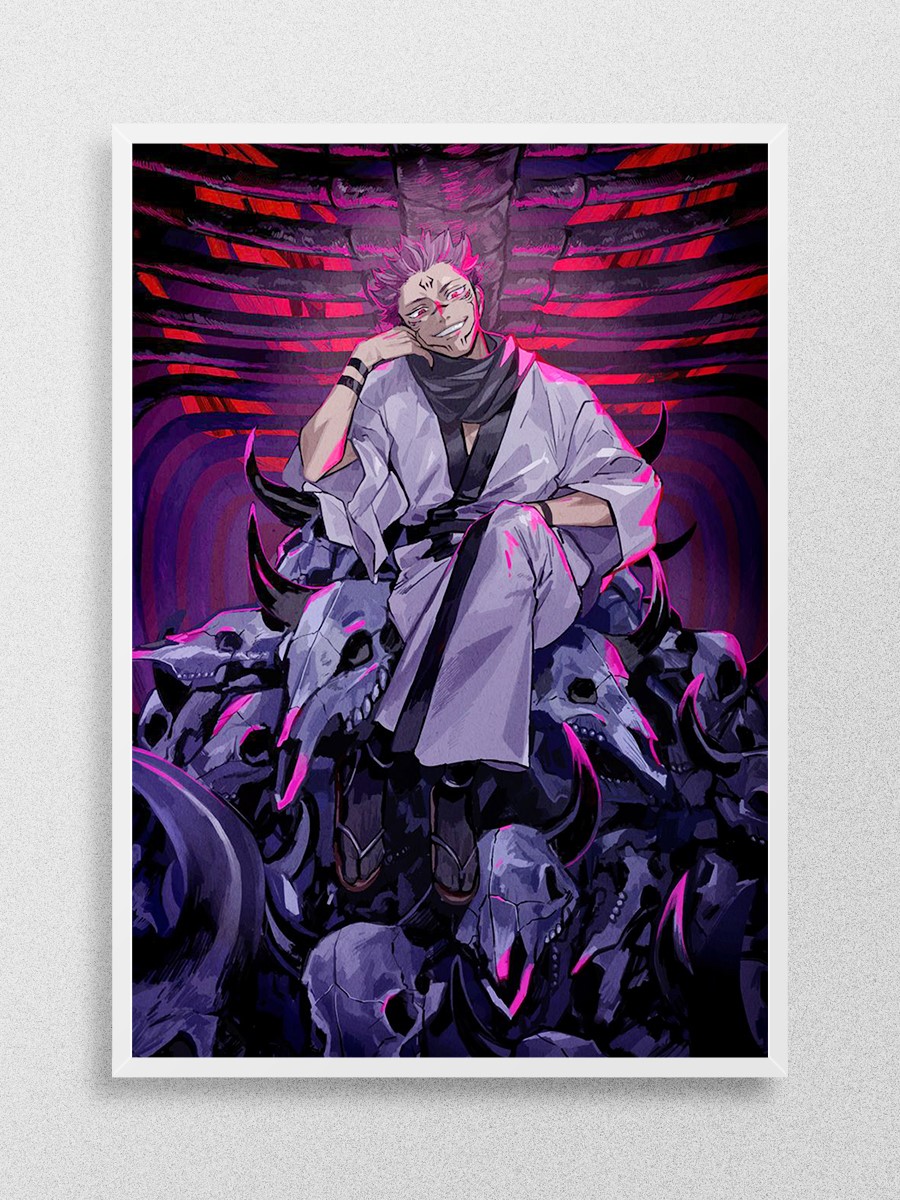 Sukuna Jujutsu Kaisen  Anime Poster Çerçevesiz Yüksek Kalite Anime Duvar Poster