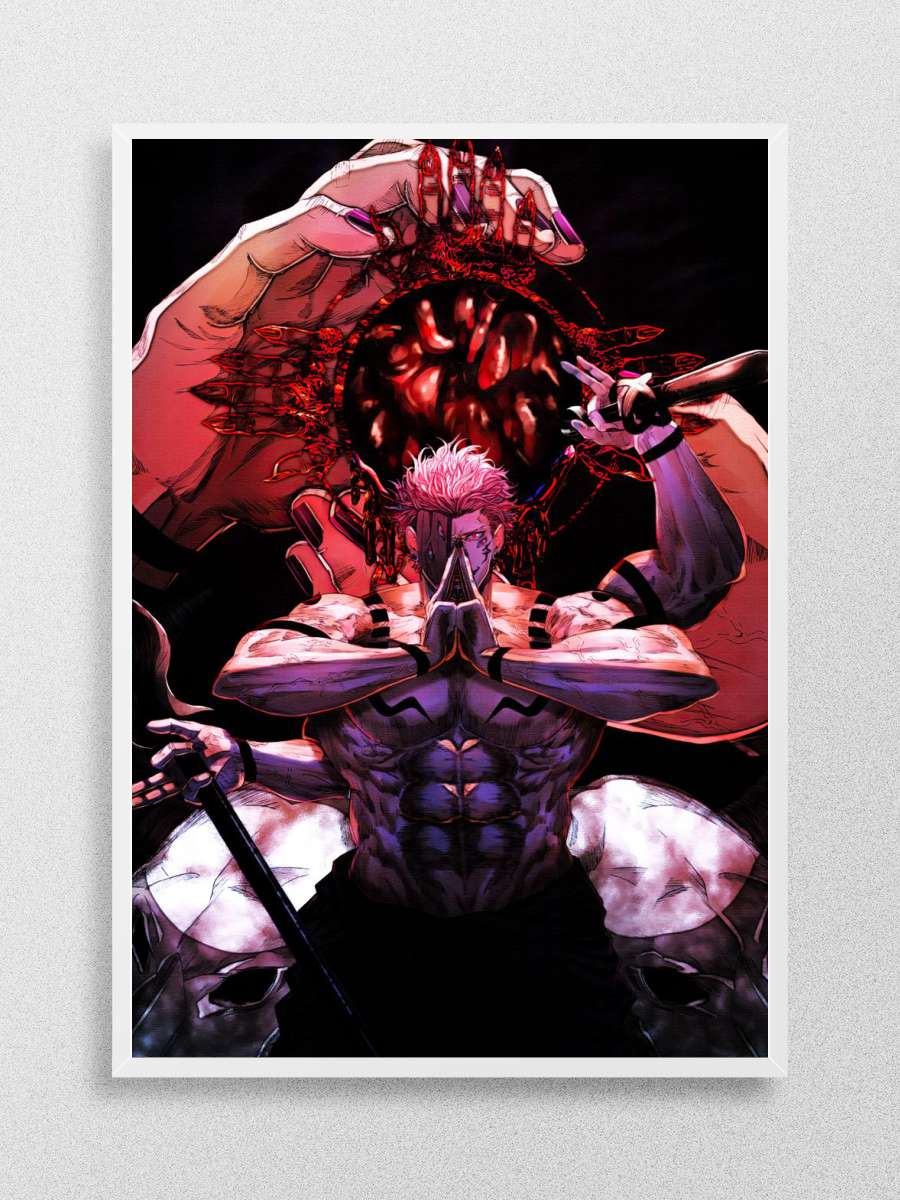 Sukuna Jujutsu Kaisen Anime Poster Çerçevesiz Yüksek Kalite Anime Duvar Poster