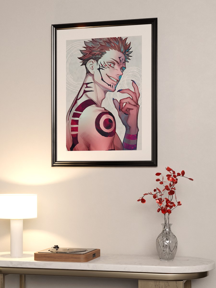 Sukuna Jujutsu Kaisen Anime Poster Çerçevesiz Yüksek Kalite Anime Duvar Poster