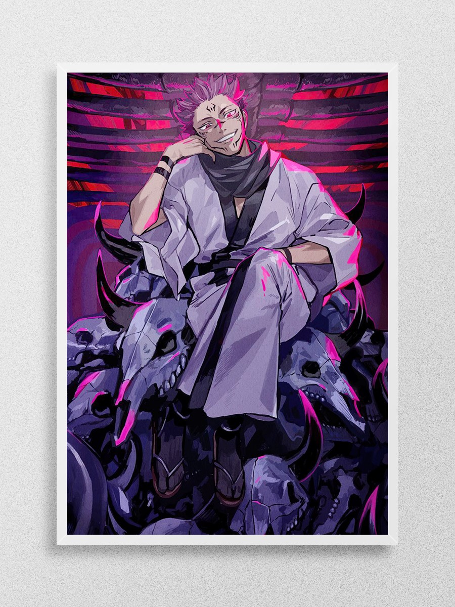 Sukuna Jujutsu Kaisen Anime Poster Çerçevesiz Yüksek Kalite Anime Duvar Poster