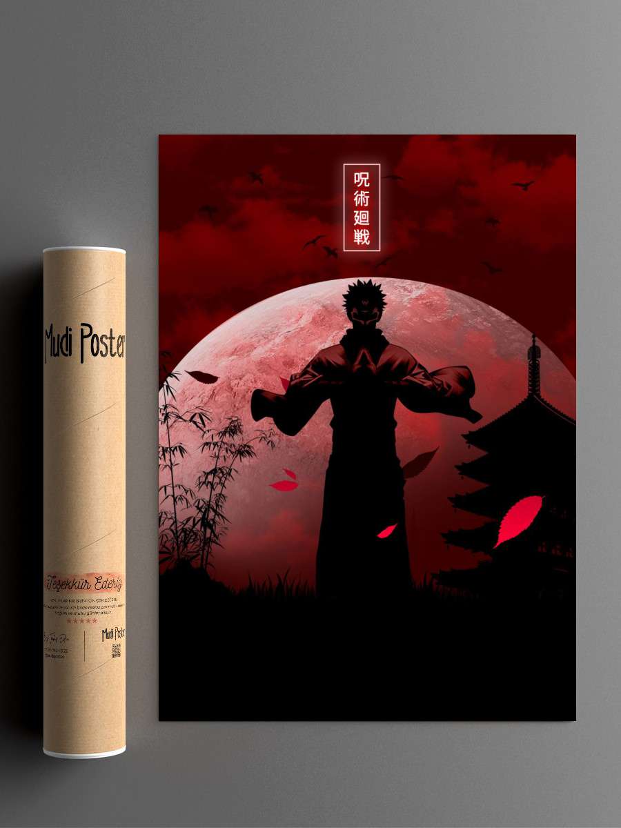 Sukuna Anime Poster Çerçevesiz Yüksek Kalite Anime Duvar Poster