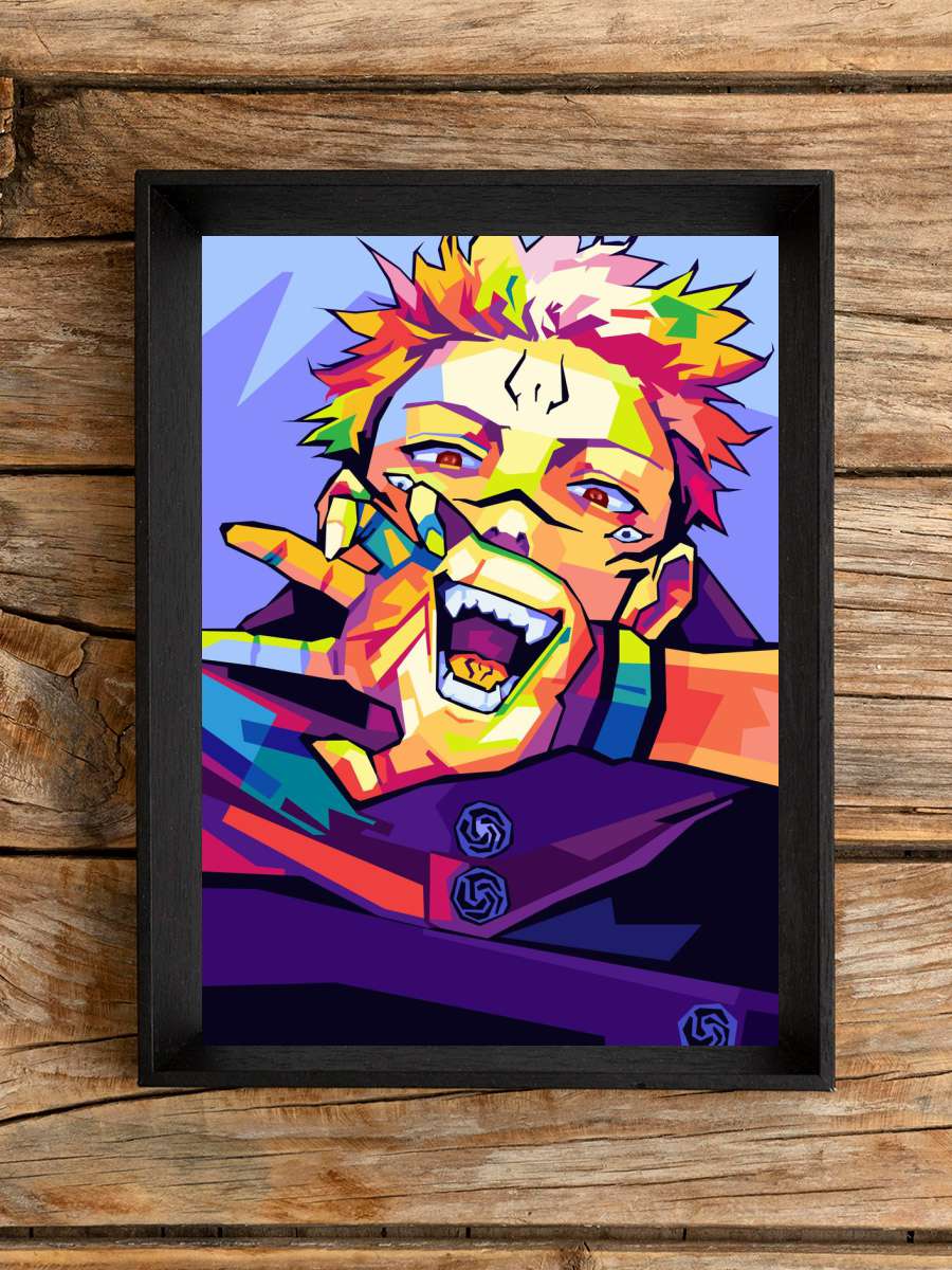 Sukuna Wpap pop art Anime Poster Çerçevesiz Yüksek Kalite Anime Duvar Poster