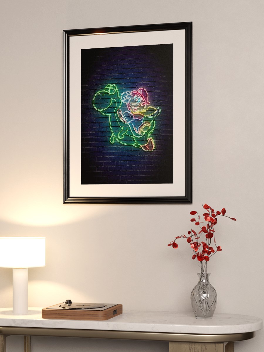 Super Mario Yoshi Anime Poster Çerçevesiz Yüksek Kalite Anime Duvar Poster