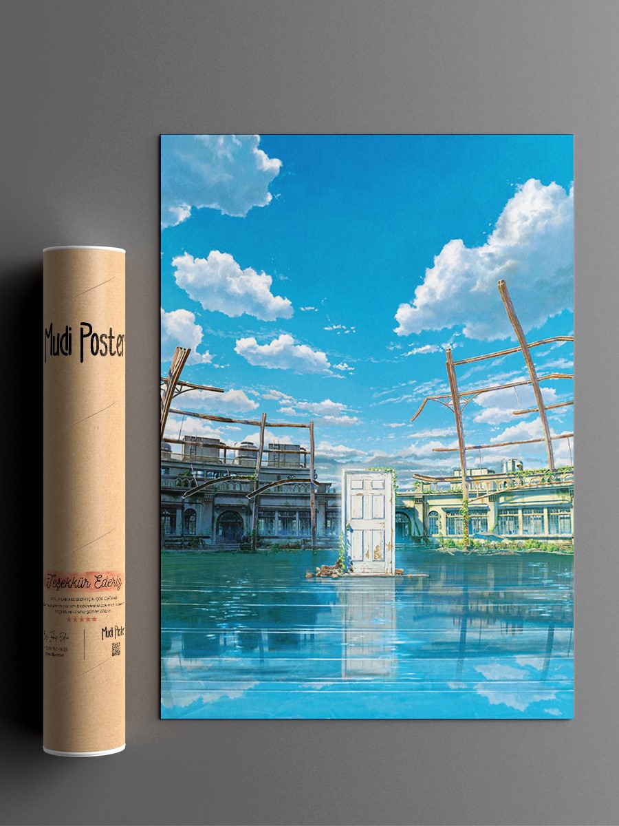 Suzume No Tojimari Anime Poster Çerçevesiz Yüksek Kalite Anime Duvar Poster