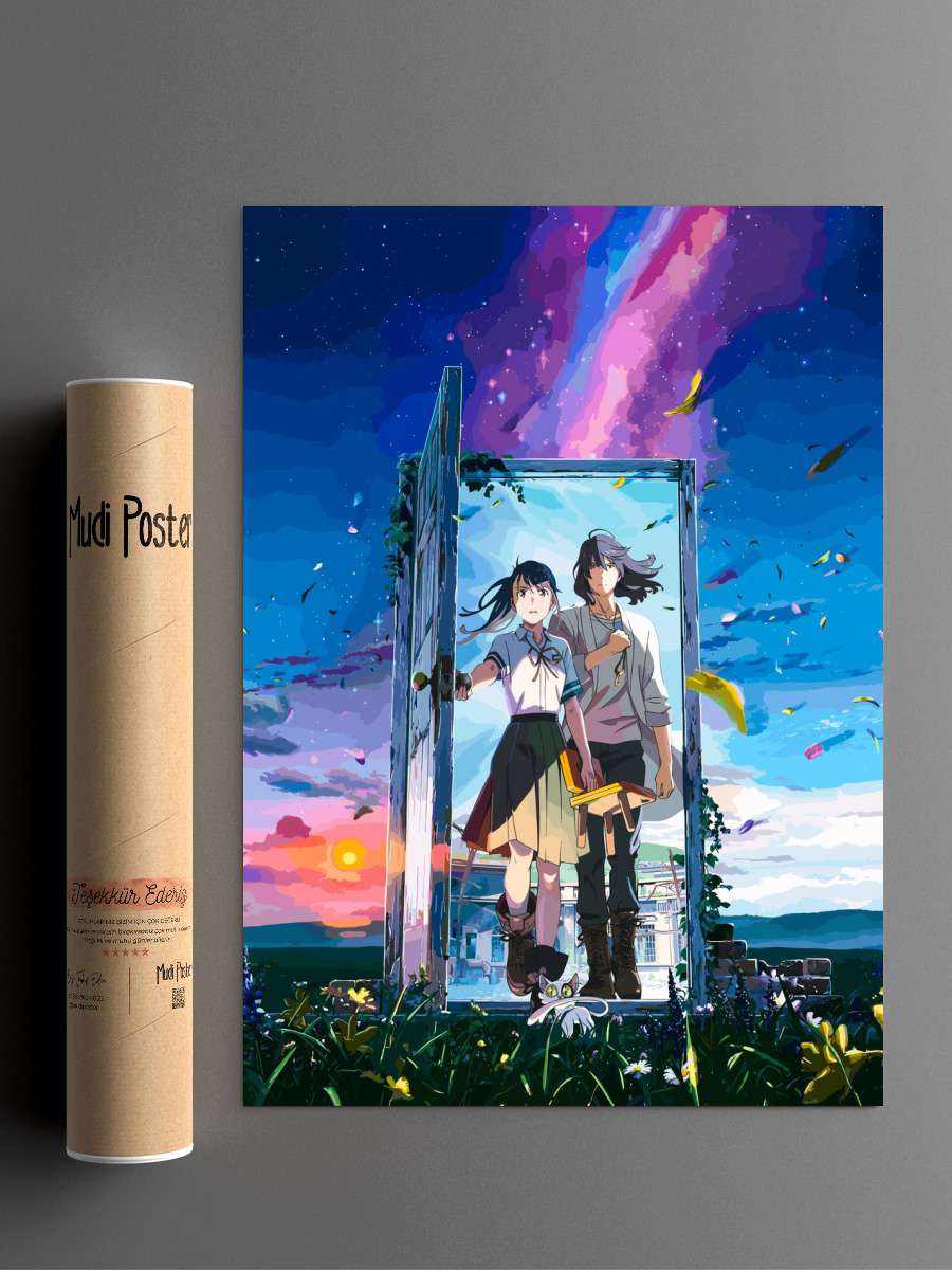 Suzume Anime Poster Çerçevesiz Yüksek Kalite Anime Duvar Poster