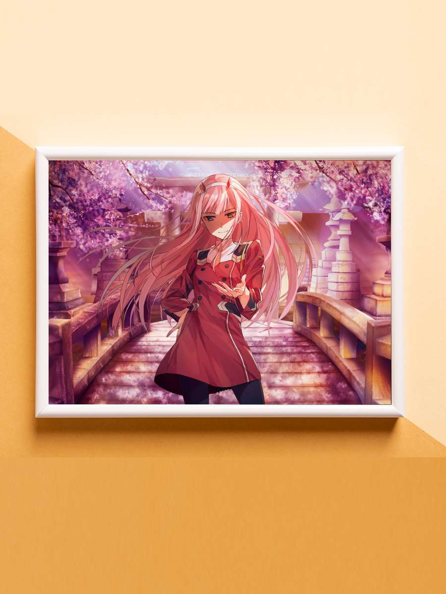 Sweetheart Zero Two Anime Poster Çerçevesiz Yüksek Kalite Anime Duvar Poster