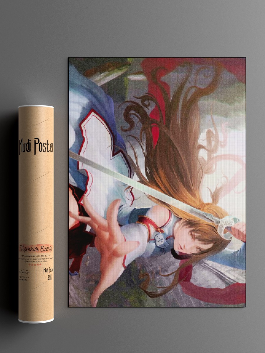 Sword art online Poster, Çerçevesiz Tv Film Poster