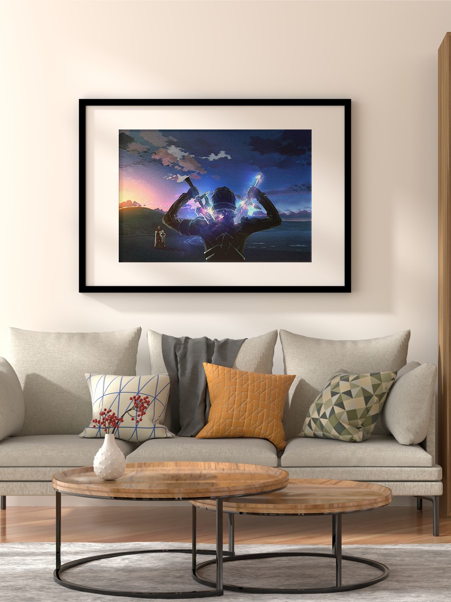 Sword art online Anime Poster Çerçevesiz Yüksek Kalite Anime Duvar Poster