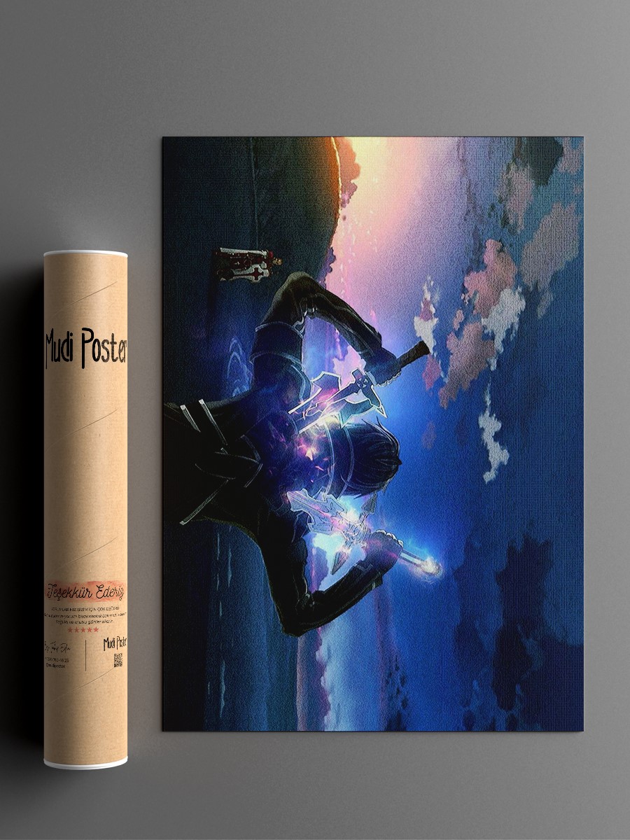 Sword art online Anime Poster Çerçevesiz Yüksek Kalite Anime Duvar Poster