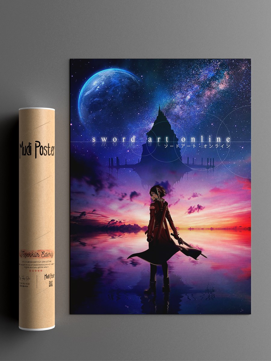 Sword Art Online Anime Poster Çerçevesiz Yüksek Kalite Anime Duvar Poster