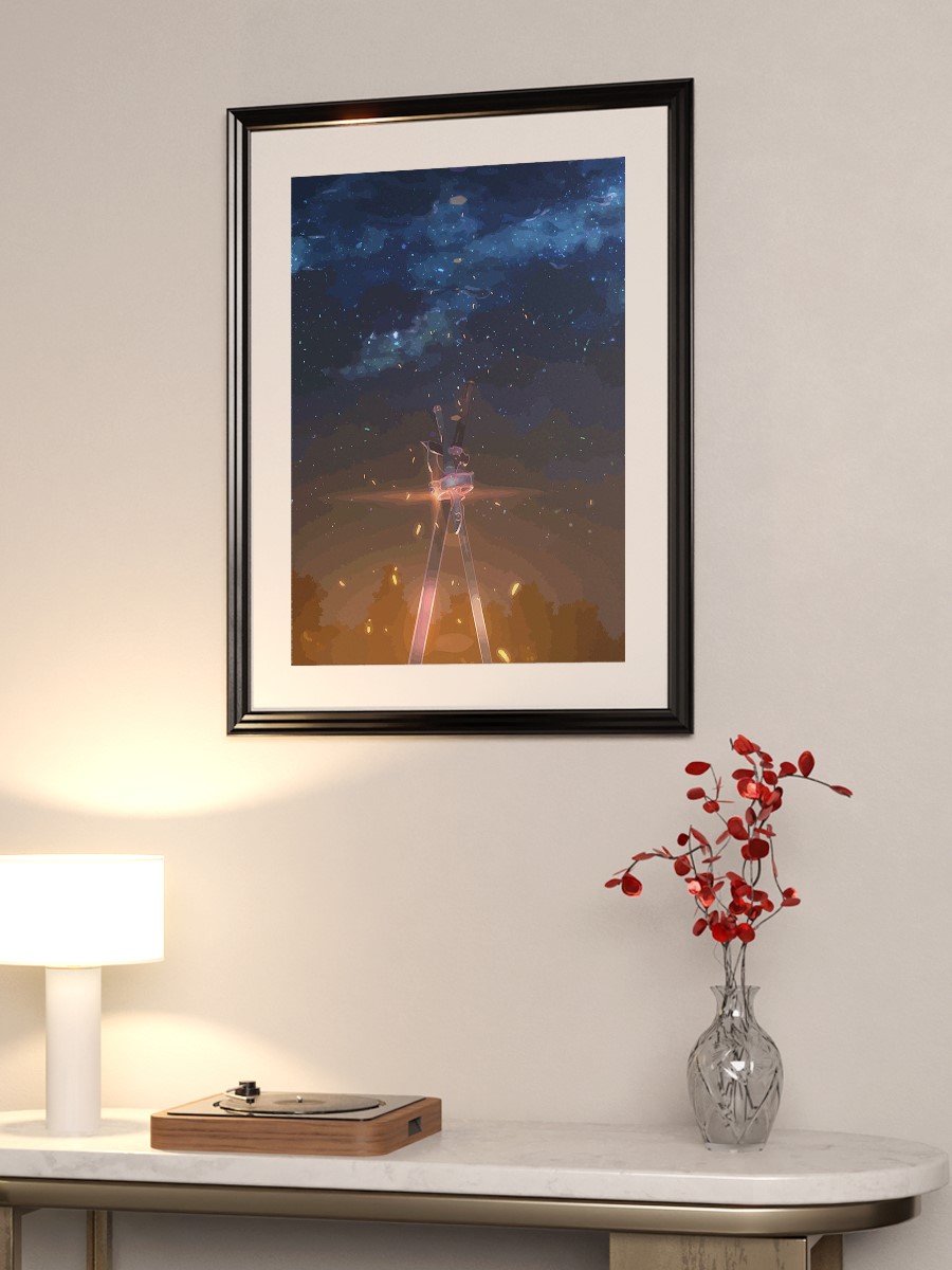 Sword Art Online Anime Poster Çerçevesiz Yüksek Kalite Anime Duvar Poster