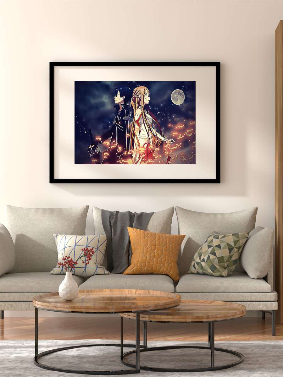 Sword Art Online Anime Poster Çerçevesiz Yüksek Kalite Anime Duvar Poster