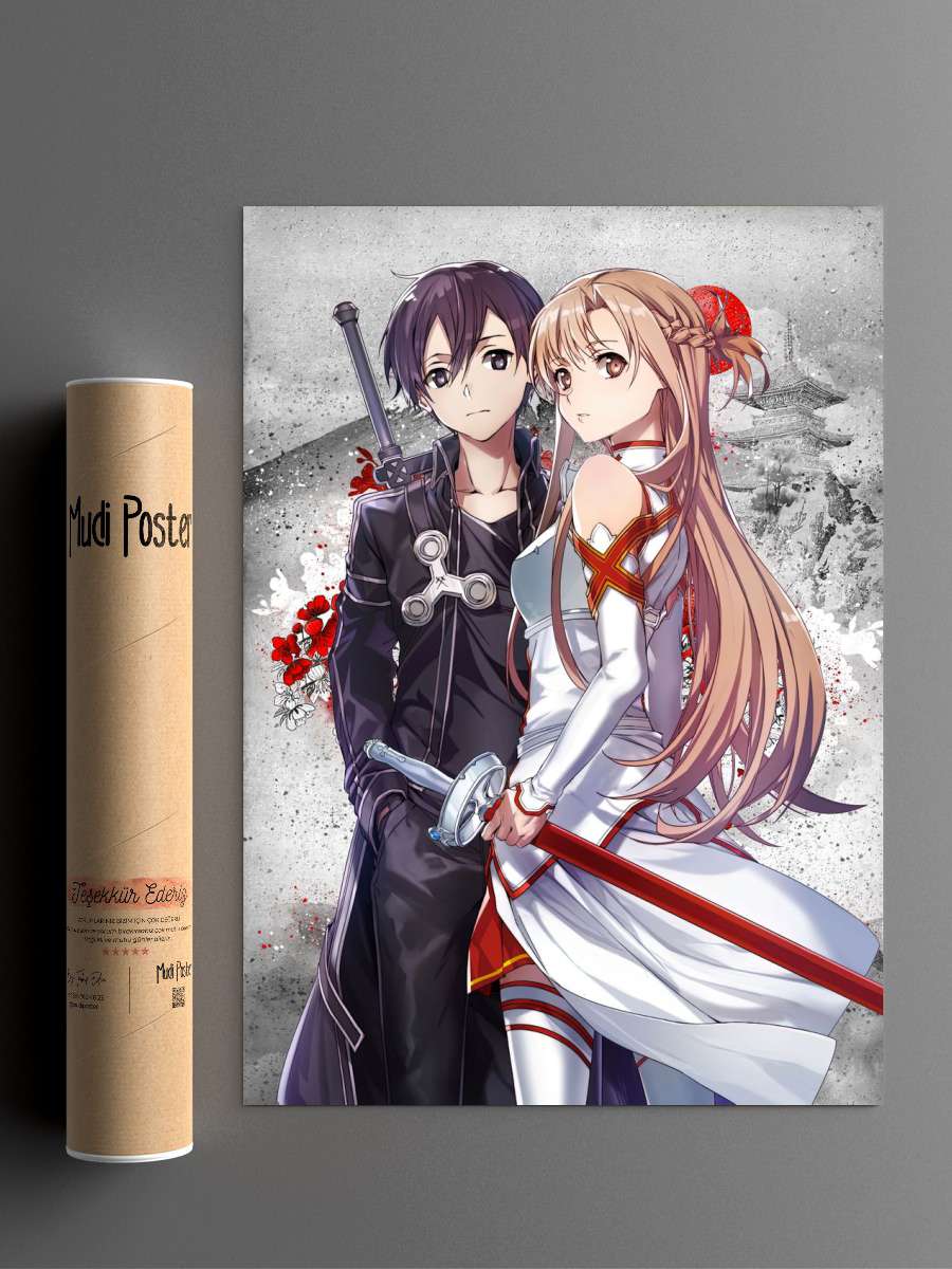 Sword Art Online Anime Poster Çerçevesiz Yüksek Kalite Anime Duvar Poster
