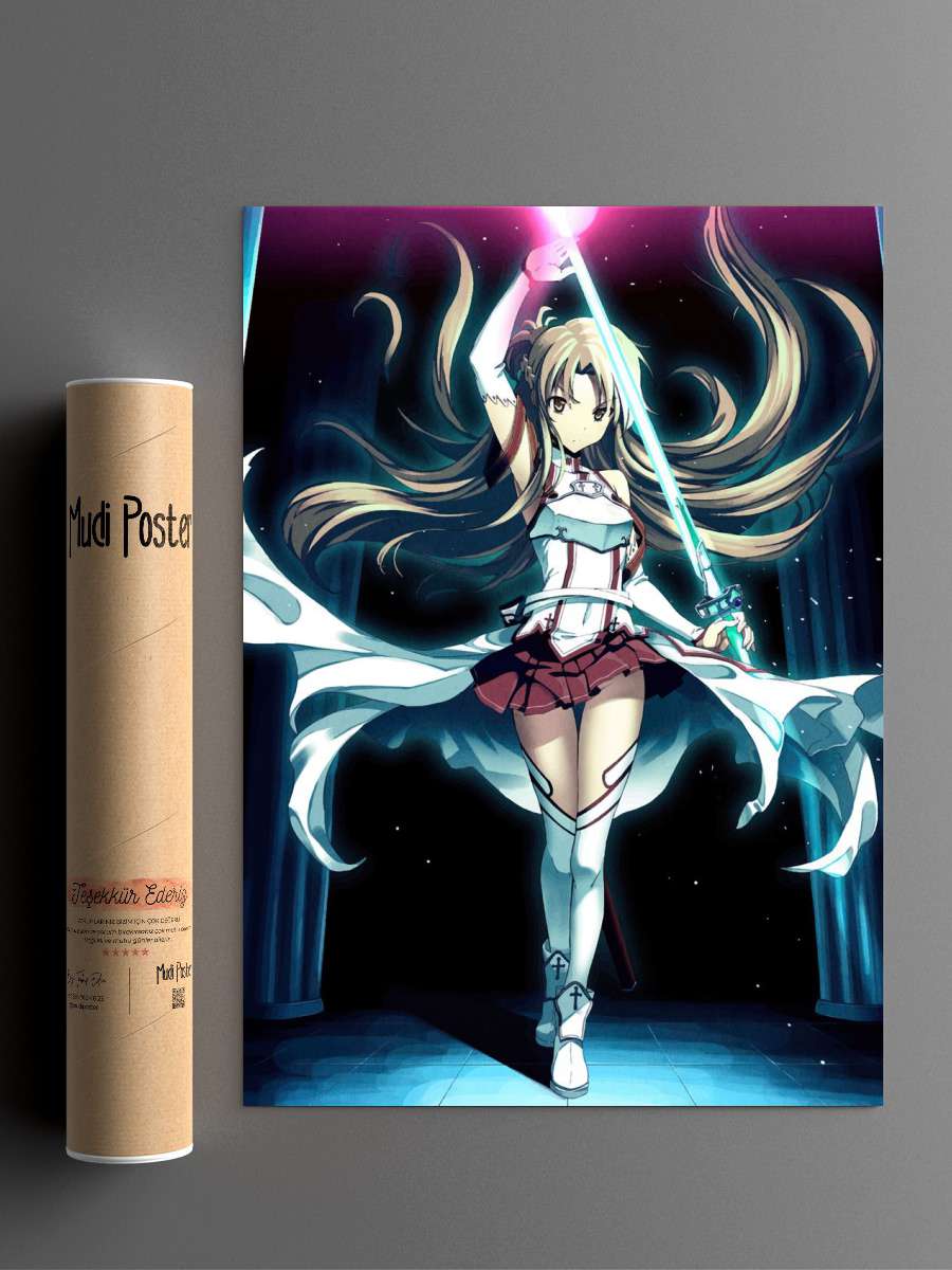 Sword Art Online Anime Poster Çerçevesiz Yüksek Kalite Anime Duvar Poster