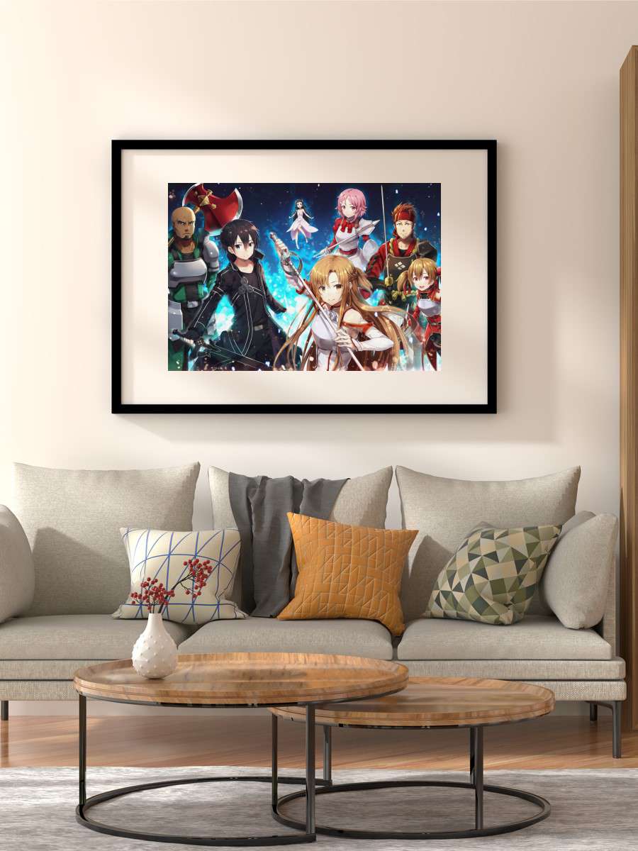 Sword art online Anime Poster Çerçevesiz Yüksek Kalite Anime Duvar Poster
