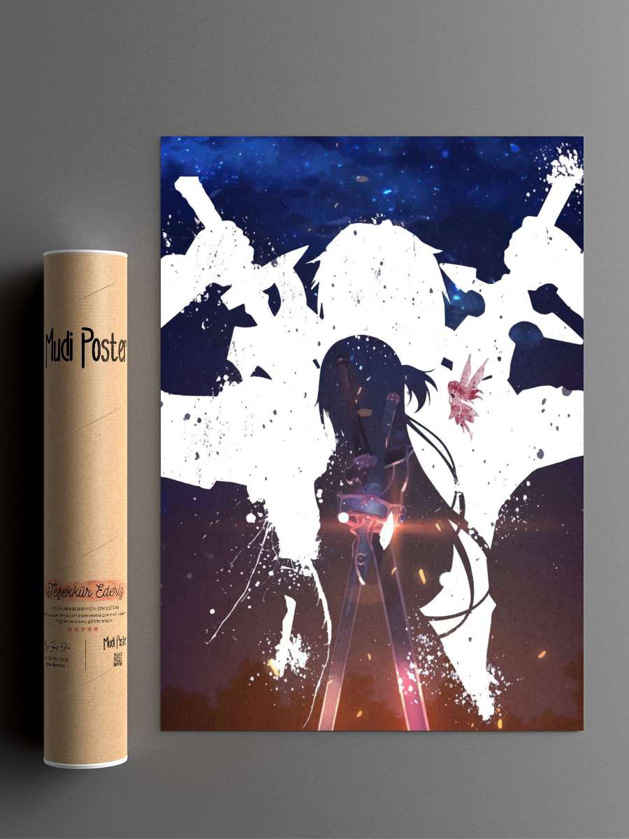 Sword Art Online Anime Poster Çerçevesiz Yüksek Kalite Anime Duvar Poster