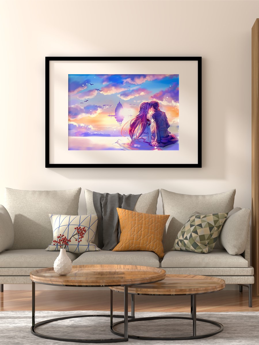 Sword Art Online Anime Poster Çerçevesiz Yüksek Kalite Anime Duvar Poster