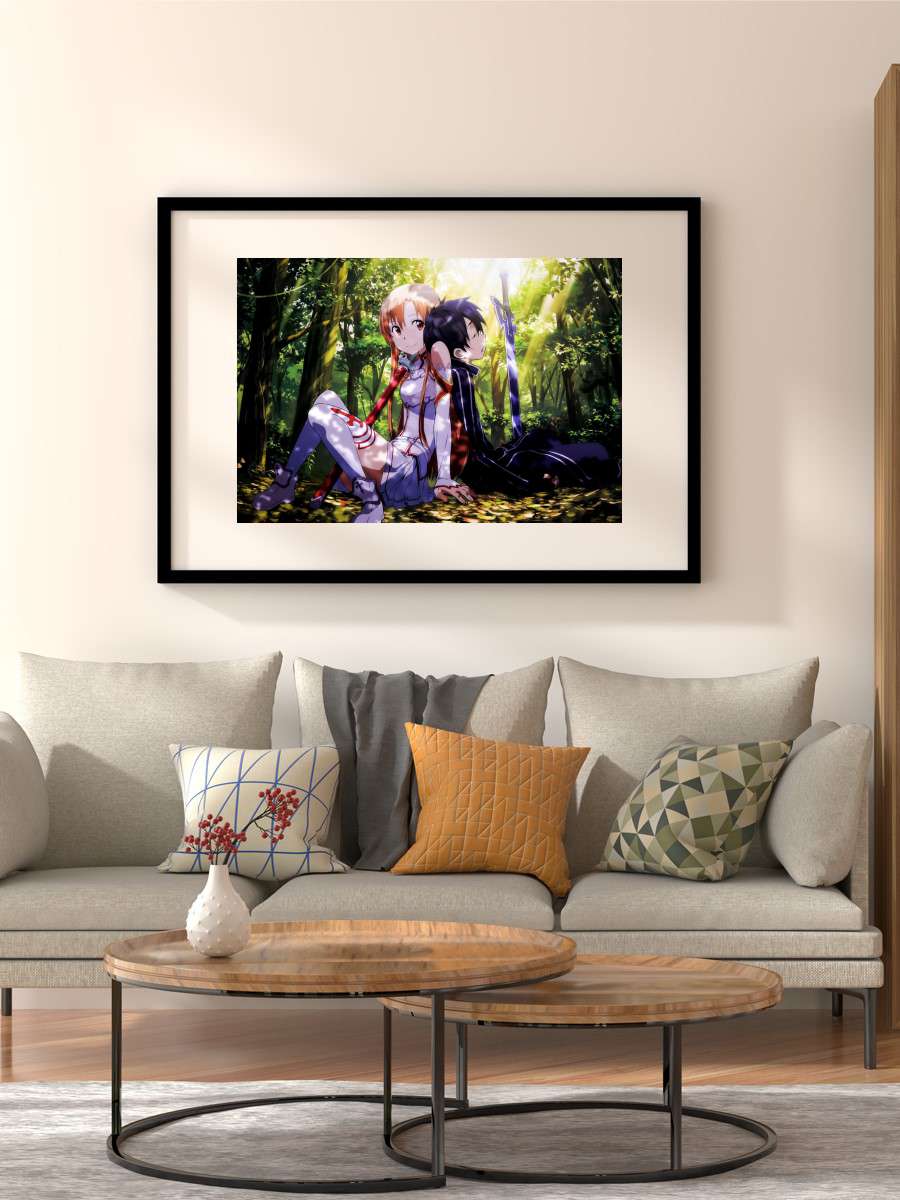 Sword Art Online Anime Poster Çerçevesiz Yüksek Kalite Anime Duvar Poster