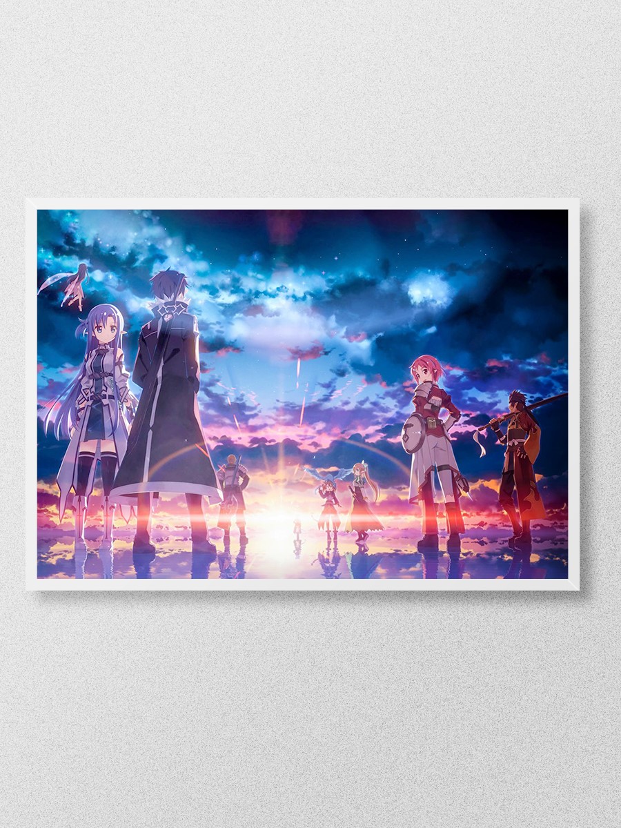 Sword Art Online Anime Poster Çerçevesiz Yüksek Kalite Anime Duvar Poster