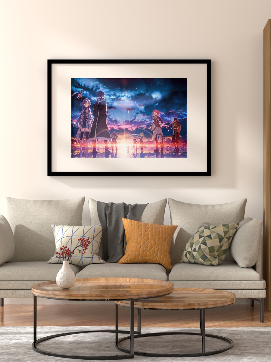Sword Art Online Anime Poster Çerçevesiz Yüksek Kalite Anime Duvar Poster