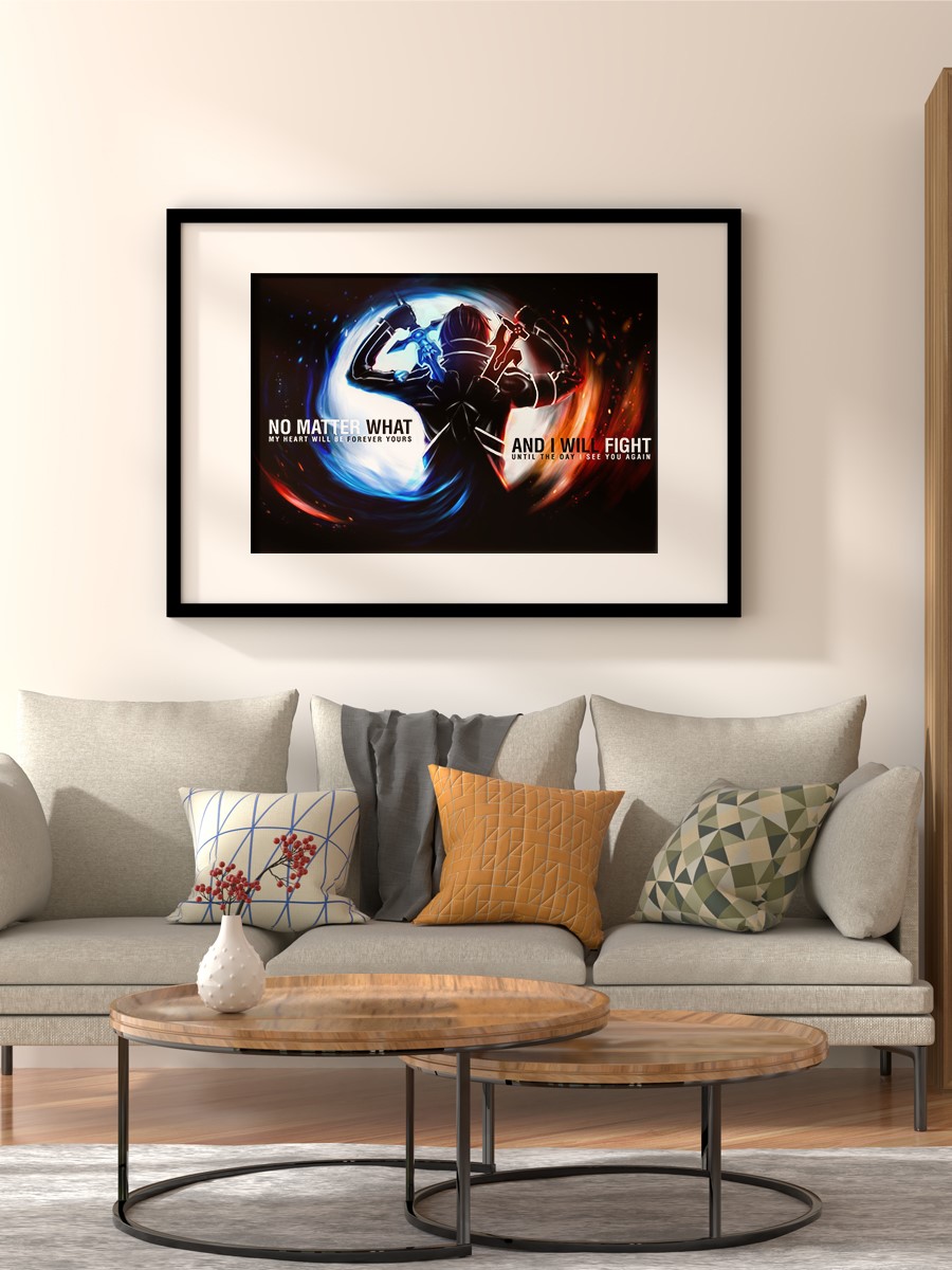 Sword Art Online Anime Poster Çerçevesiz Yüksek Kalite Anime Duvar Poster
