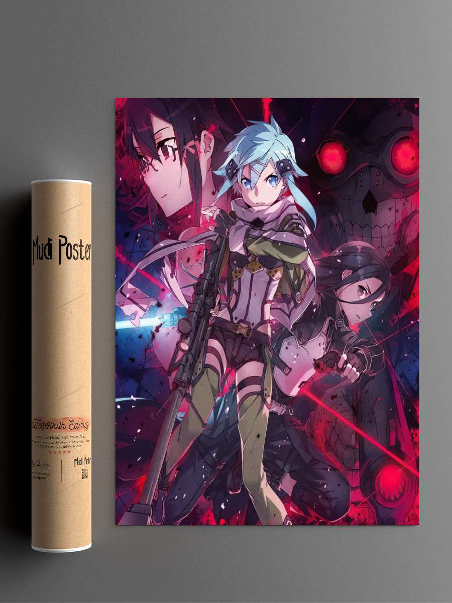 Sword Art Online Anime Poster Çerçevesiz Yüksek Kalite Anime Duvar Poster