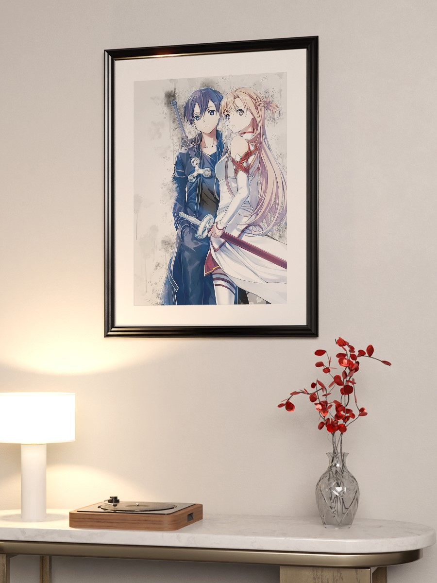 Sword Art Anime Poster Çerçevesiz Yüksek Kalite Anime Duvar Poster
