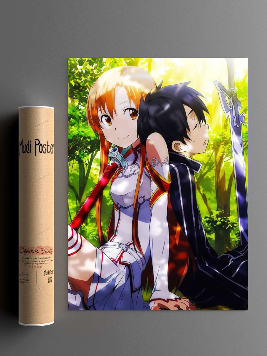 Sword Art Anime Poster Çerçevesiz Yüksek Kalite Anime Duvar Poster