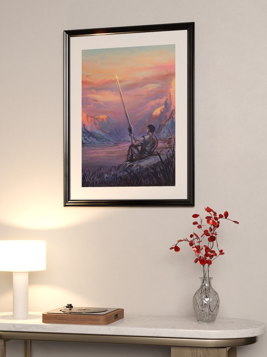 Sword Anime Poster Çerçevesiz Yüksek Kalite Anime Duvar Poster