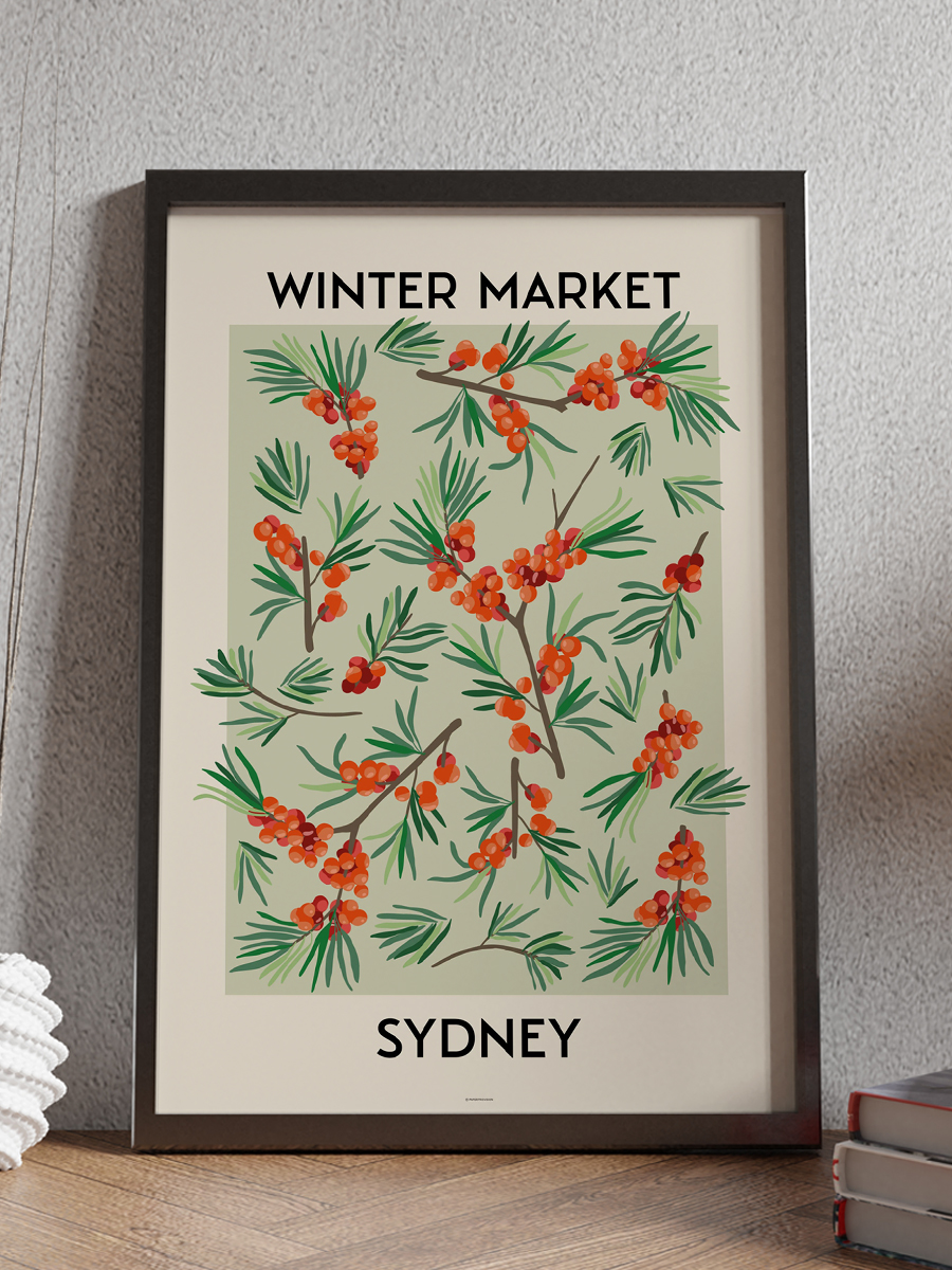Sydney Soyut Modern Poster Çerçevesiz Duvar Tablosu Sanatsal Poster