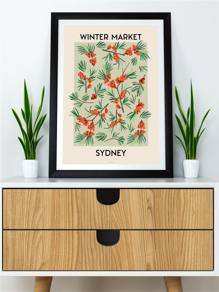 Sydney Soyut Modern Poster Çerçevesiz Duvar Tablosu Sanatsal Poster