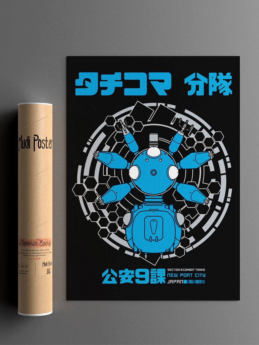 Tachikoma Squad Anime Poster Çerçevesiz Yüksek Kalite Anime Duvar Poster