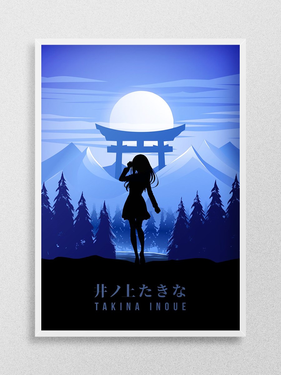 Takina Lycoris Recoil Anime Poster Çerçevesiz Yüksek Kalite Anime Duvar Poster