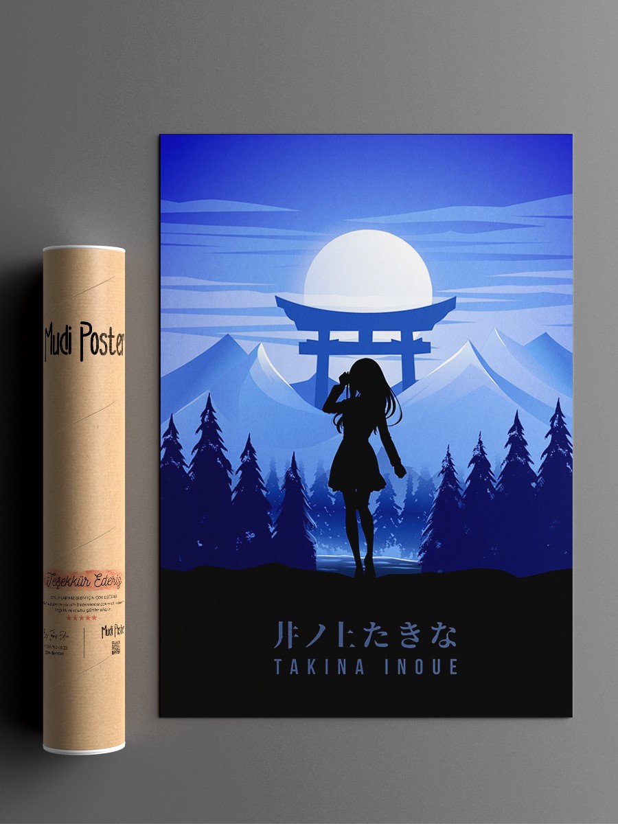 Takina Lycoris Recoil Anime Poster Çerçevesiz Yüksek Kalite Anime Duvar Poster
