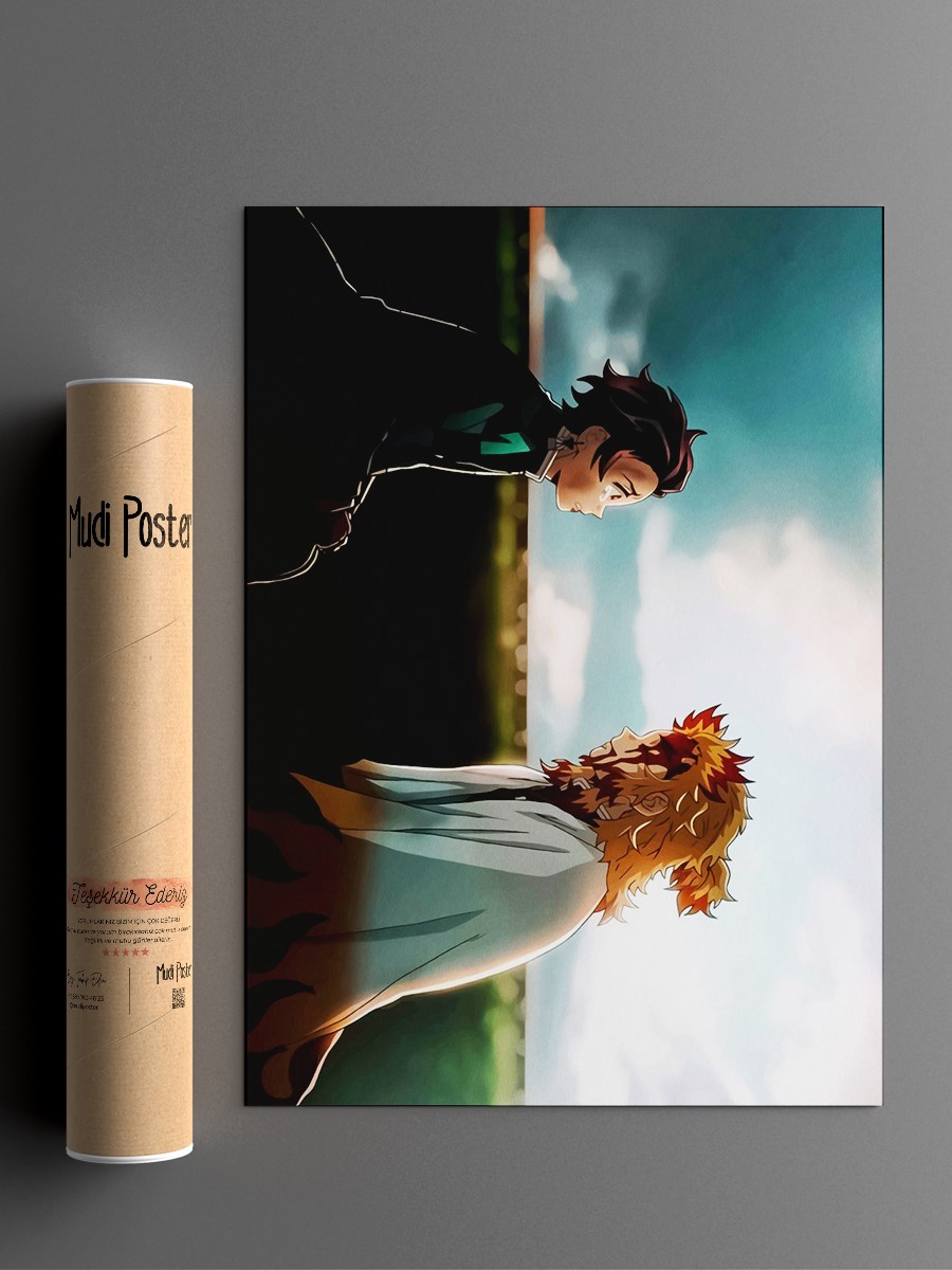 Tanjiro Demon Slayer Poster, Çerçevesiz Tv Film Poster