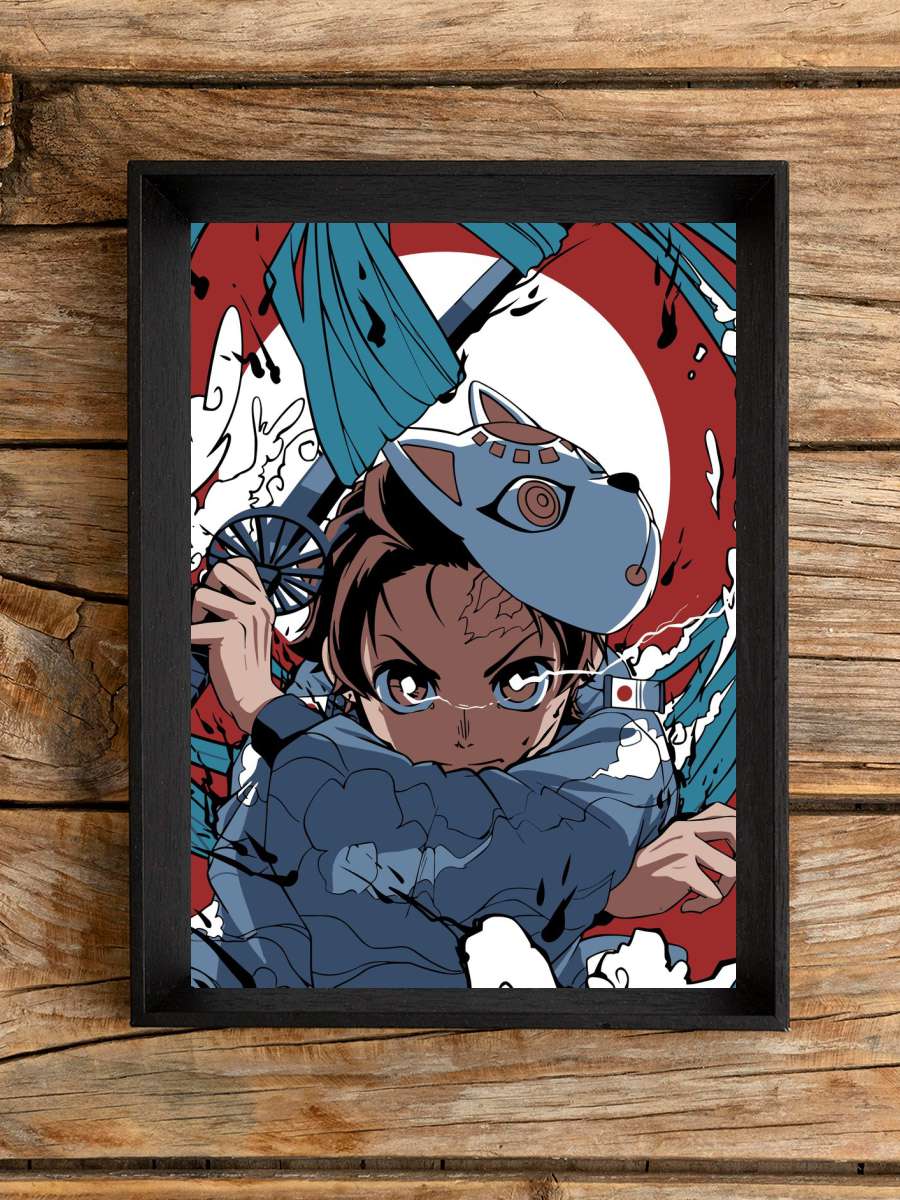 Tanjiro Demon Slayer Anime Anime Poster Çerçevesiz Yüksek Kalite Anime Duvar Poster