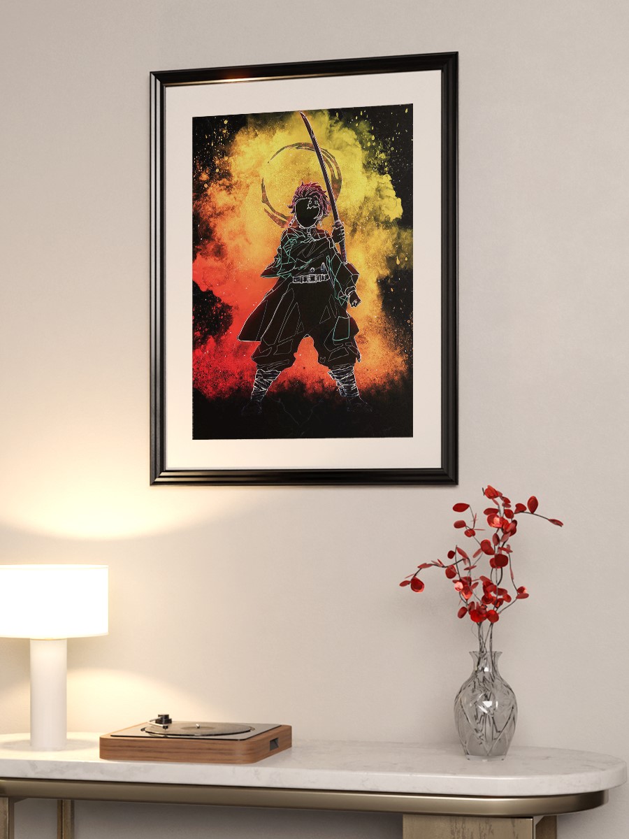 Tanjiro Demon Slayer Anime Poster Çerçevesiz Yüksek Kalite Anime Duvar Poster