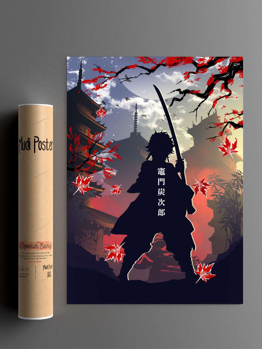 Tanjiro Demon Slayer Anime Poster Çerçevesiz Yüksek Kalite Anime Duvar Poster