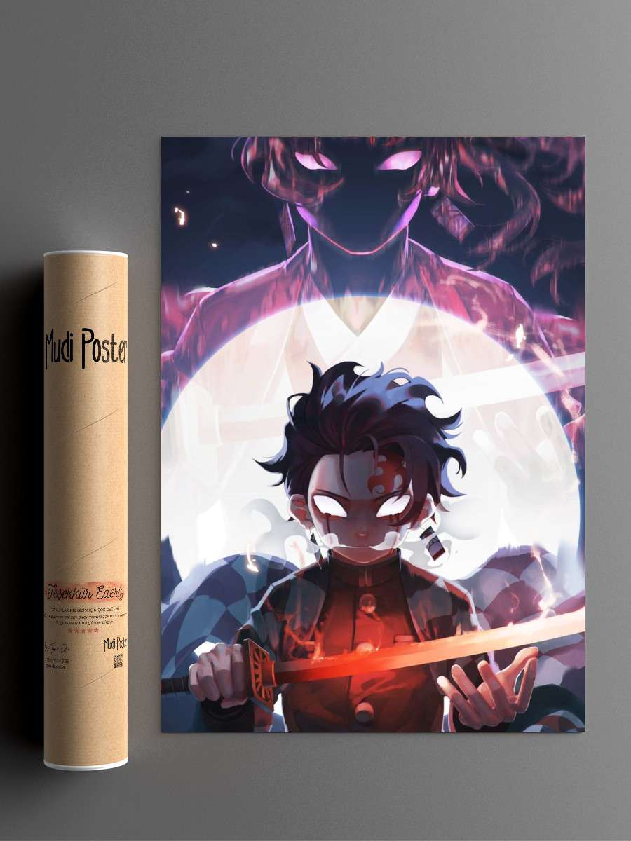 Tanjiro Demon Slayer Anime Poster Çerçevesiz Yüksek Kalite Anime Duvar Poster