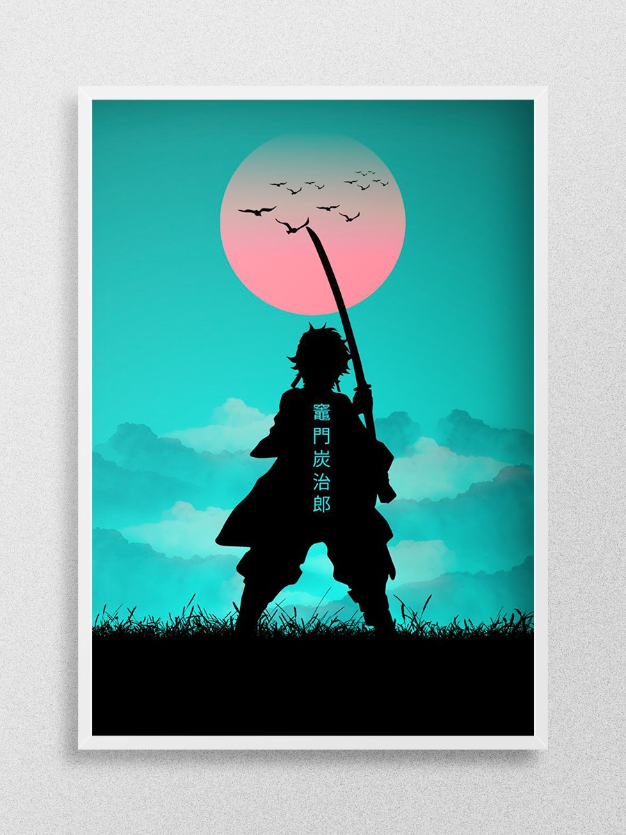 tanjiro demon slayer Anime Poster Çerçevesiz Yüksek Kalite Anime Duvar Poster