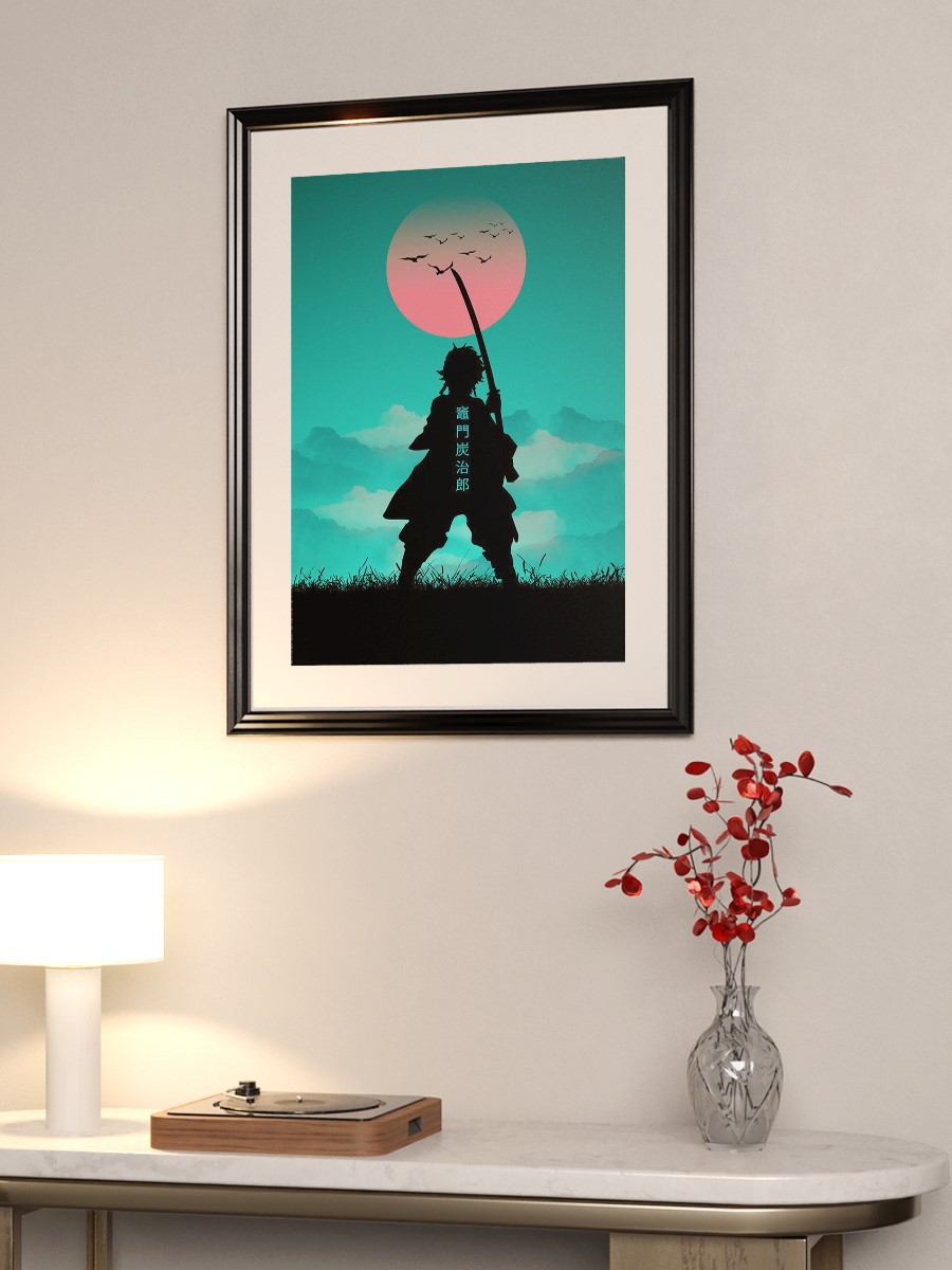 tanjiro demon slayer Anime Poster Çerçevesiz Yüksek Kalite Anime Duvar Poster