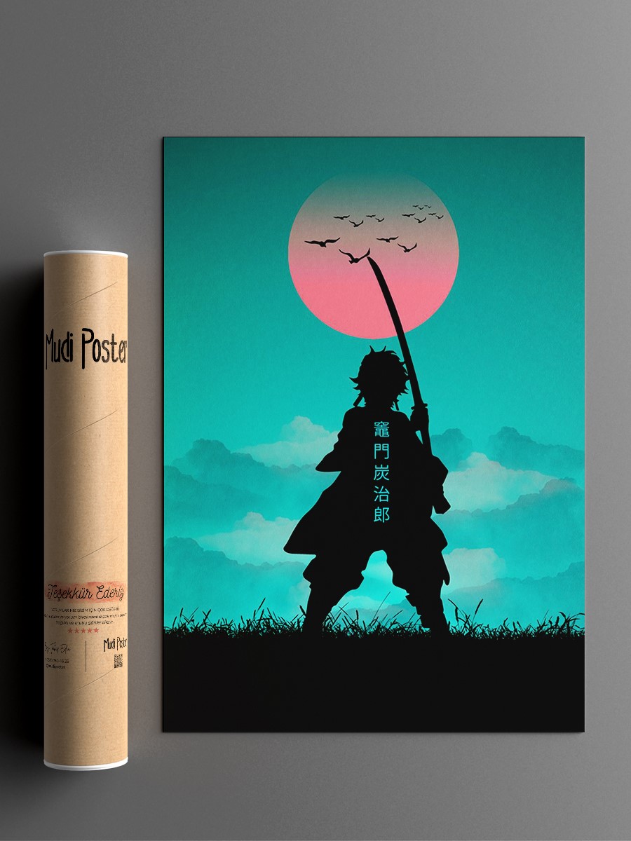 tanjiro demon slayer Anime Poster Çerçevesiz Yüksek Kalite Anime Duvar Poster