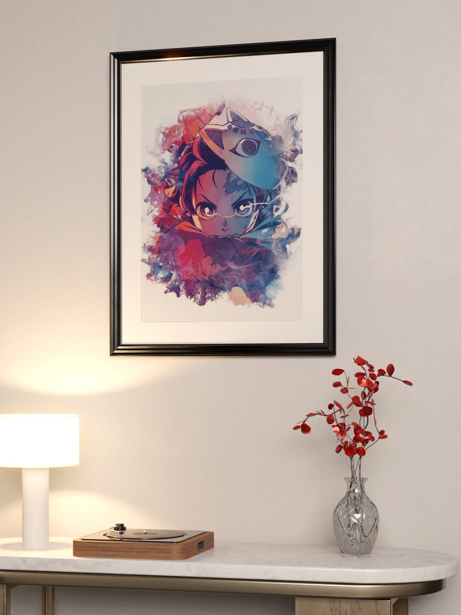 Tanjiro Demon Slayer Anime Poster Çerçevesiz Yüksek Kalite Anime Duvar Poster