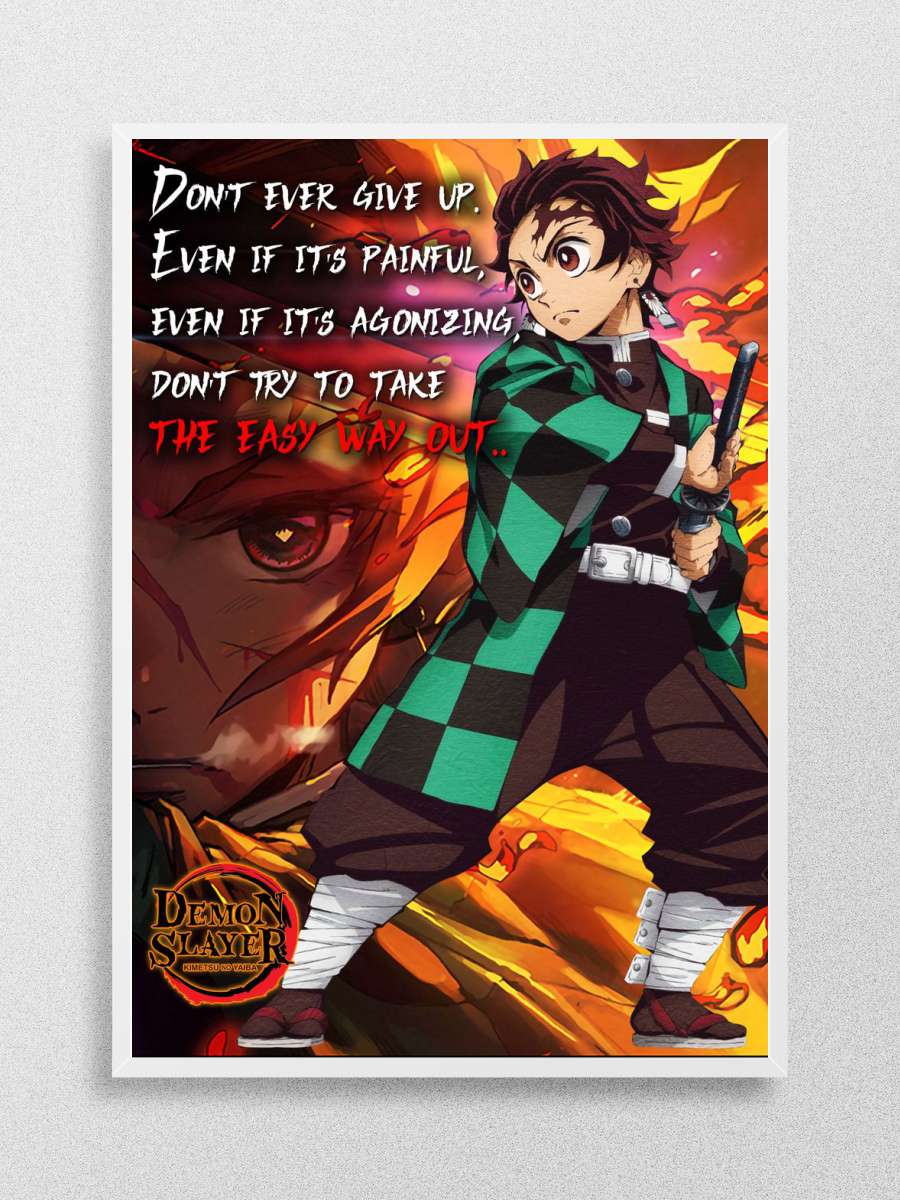 Tanjiro Demon Slayer Anime Poster Çerçevesiz Yüksek Kalite Anime Duvar Poster