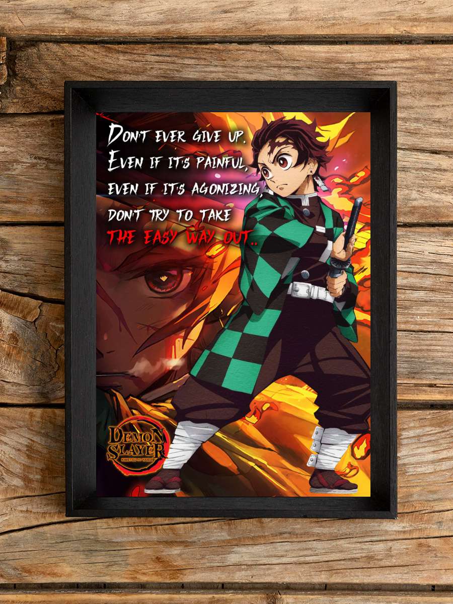 Tanjiro Demon Slayer Anime Poster Çerçevesiz Yüksek Kalite Anime Duvar Poster