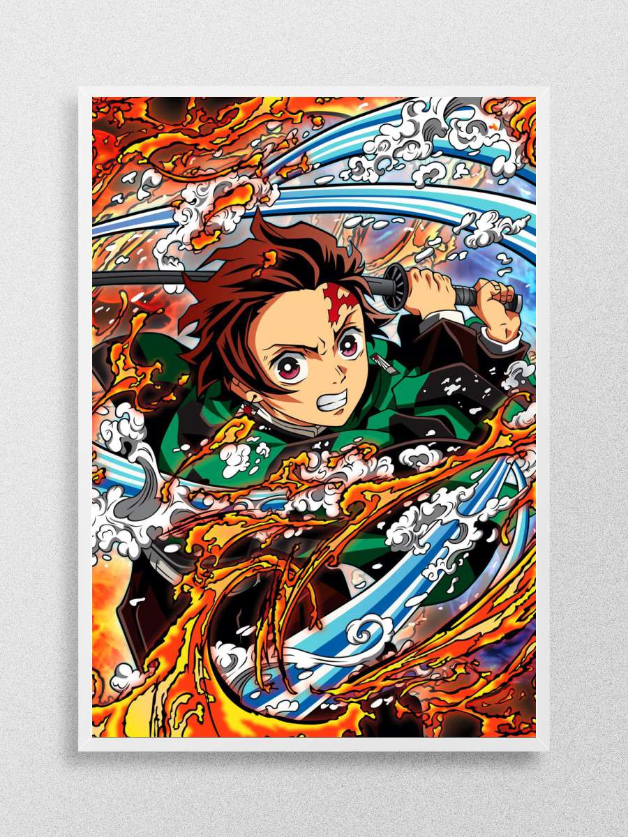 Tanjiro Demon Slayer Anime Poster Çerçevesiz Yüksek Kalite Anime Duvar Poster