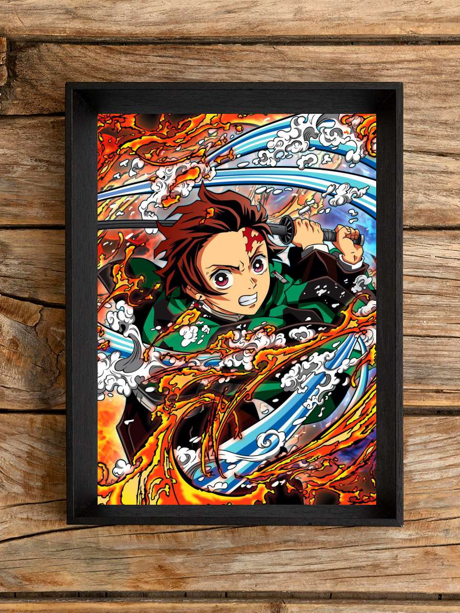Tanjiro Demon Slayer Anime Poster Çerçevesiz Yüksek Kalite Anime Duvar Poster