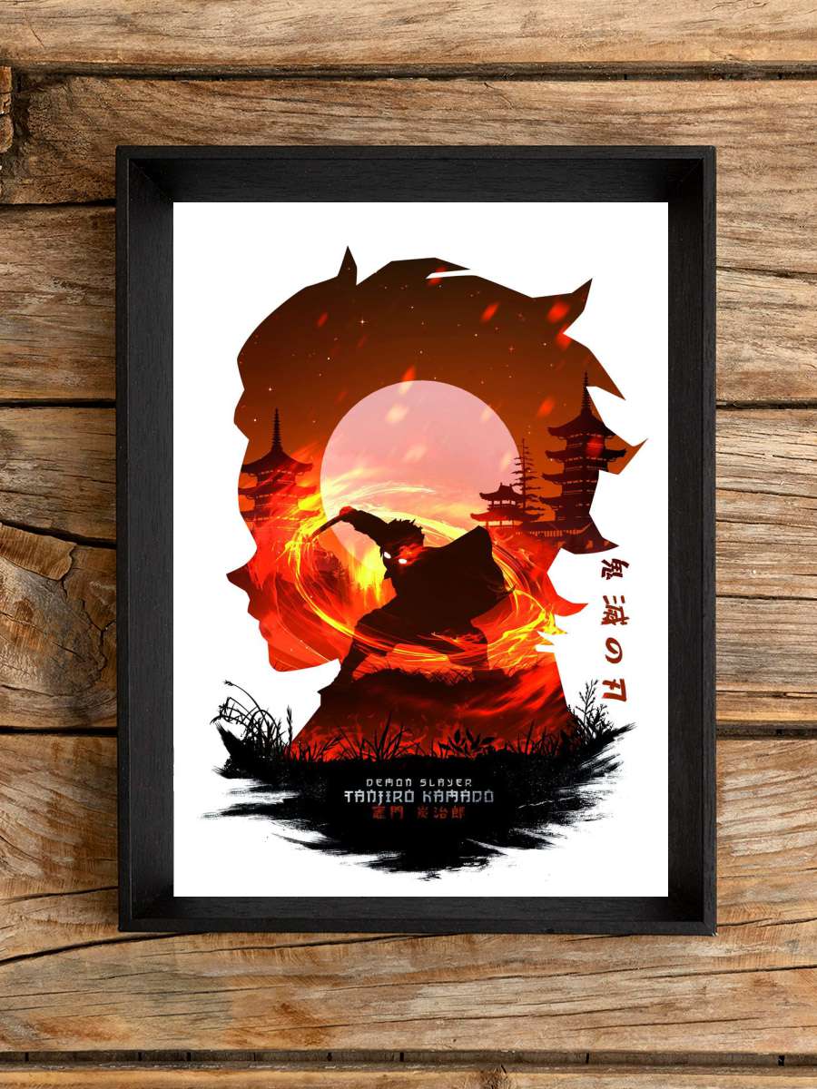 Tanjiro Kamado Anime Poster Çerçevesiz Yüksek Kalite Anime Duvar Poster