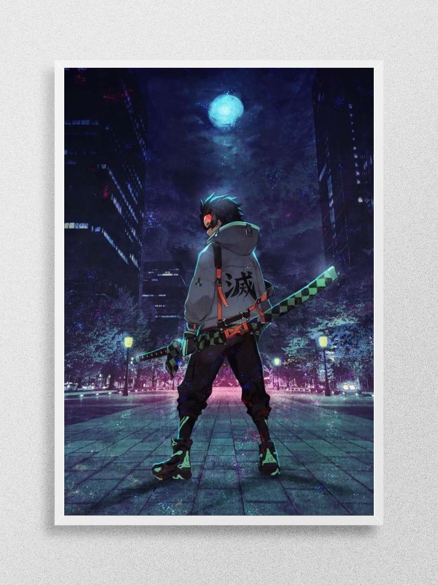 Tanjiro Kamado Anime Poster Çerçevesiz Yüksek Kalite Anime Duvar Poster